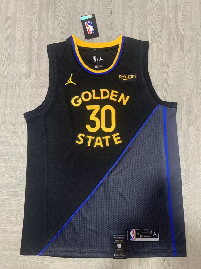2025 Warriors 30 CURRY NBA Jersey Black Basketball Shirt