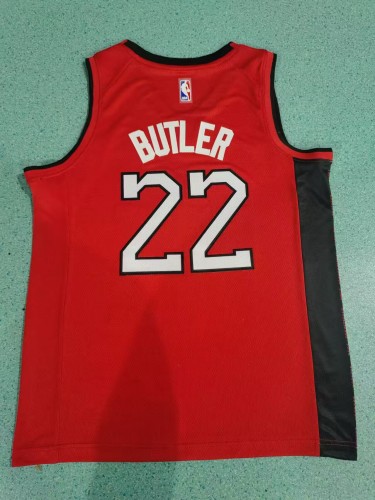 2025 City Edition Miami Heat 22 BUTLER Red NBA Jersey Basketball Shirt