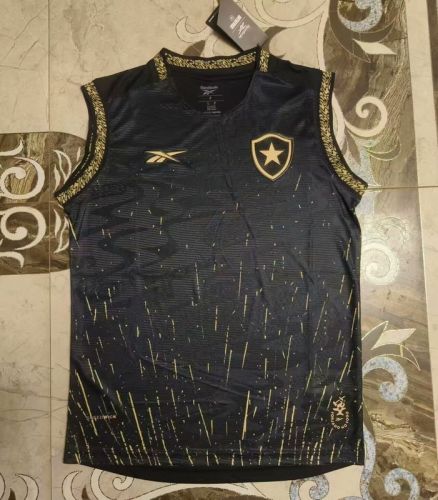 Fan Version 2024-2025 Botafogo Away Black/Gold Soccer Vest Football Jersey
