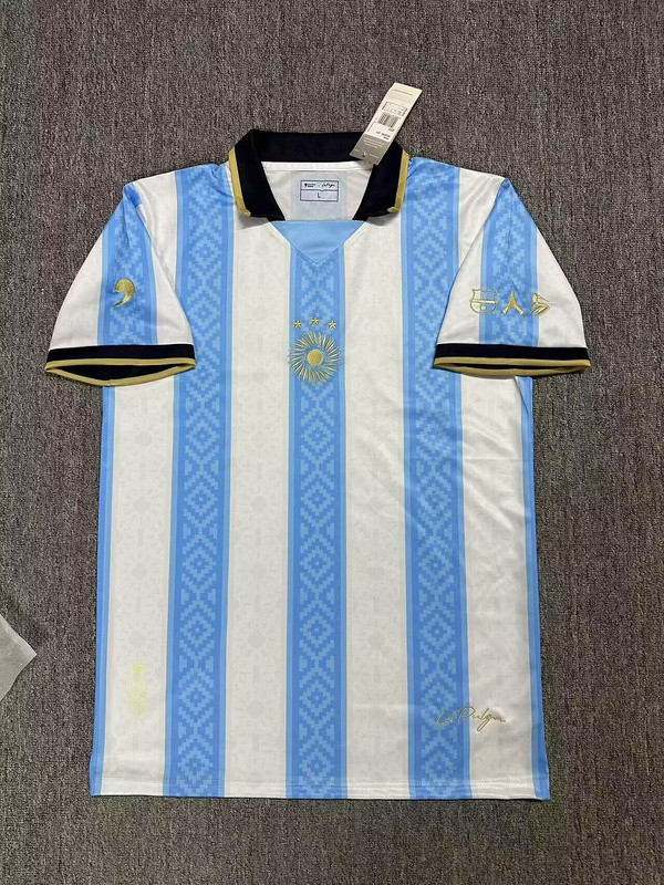 Comma Kit Argentina 2024 Soccer Jersey Football Shirt