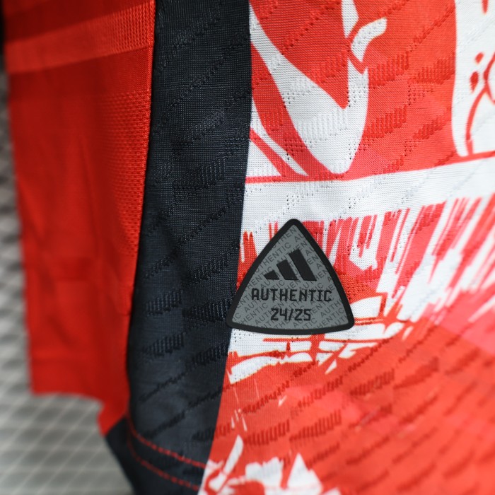 Player Version Japan 2024 Red/White Comic Version Soccer Jersey Football Shirt