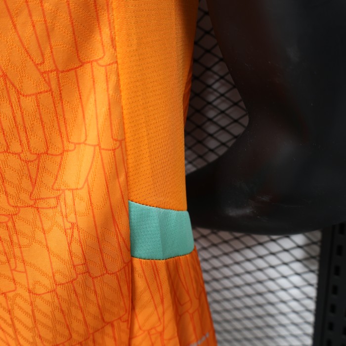 2025 Player Version Ivory Coast Orange/Blue Football Shirt Côte d'Ivoire Soccer Jersey
