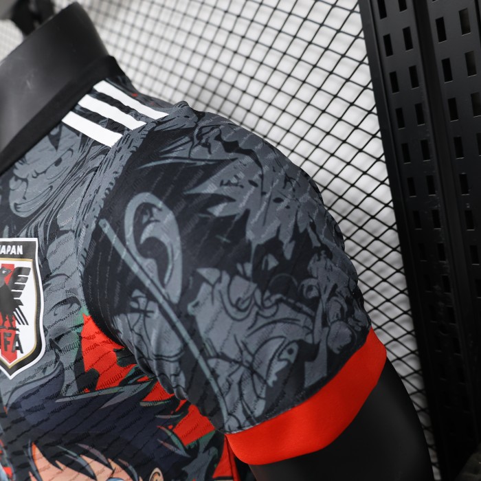 Player Version Japan 2024 Black/Orange Comic Version Soccer Jersey Football Shirt