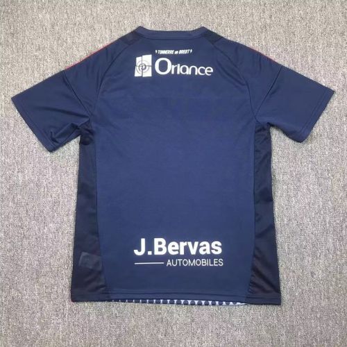 Fans Version 2024-2025 Stade Brestois 29 Third Away Dark Blue Soccer Jersey Football Shirt