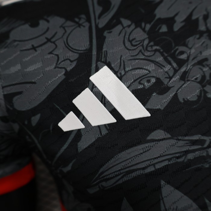 Player Version Japan 2024 Black/Orange Comic Version Soccer Jersey Football Shirt