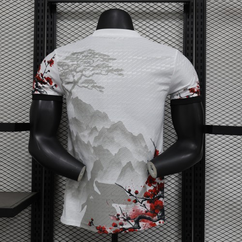 Player Version Japan 2024 White/Grey Dragon Comic Version Soccer Jersey Football Shirt