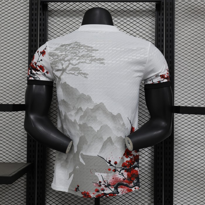 Player Version Japan 2024 White/Grey Dragon Comic Version Soccer Jersey Football Shirt