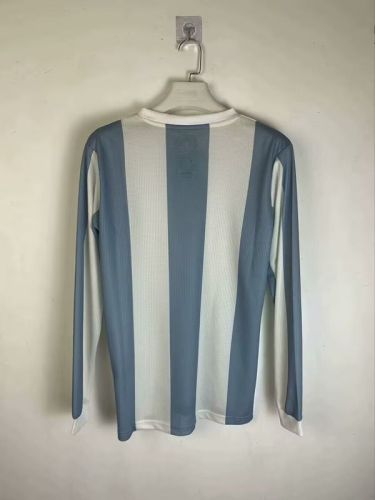 Long Sleeve Fan Version Argentina 2024 50th Anniversary Soccer Jersey Camisetas de Futbol