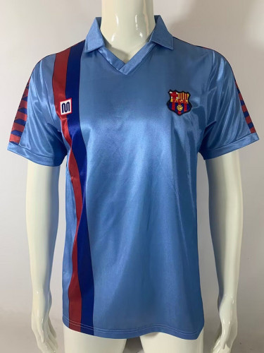 Retro Jersey 1985-1991 Barcelona Away Blue Soccer Jersey Vintage Football Shirt