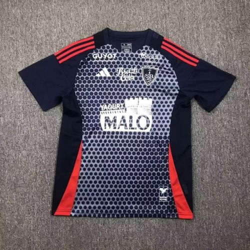 Fans Version 2024-2025 Stade Brestois 29 Third Away Dark Blue Soccer Jersey Football Shirt