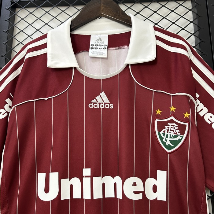 Retro Jersey Fluminense 2007-2008 Home Soccer Jersey Vintage Football Shirt