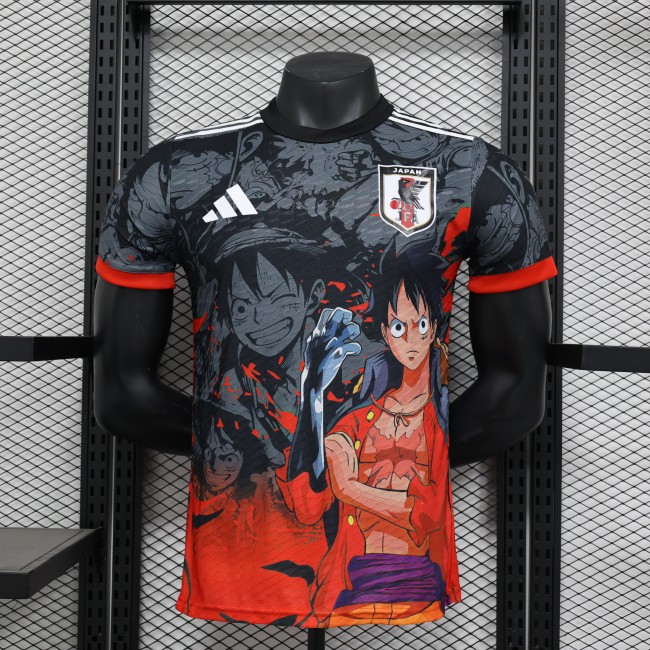 Player Version Japan 2024 Black/Orange Comic Version Soccer Jersey Football Shirt