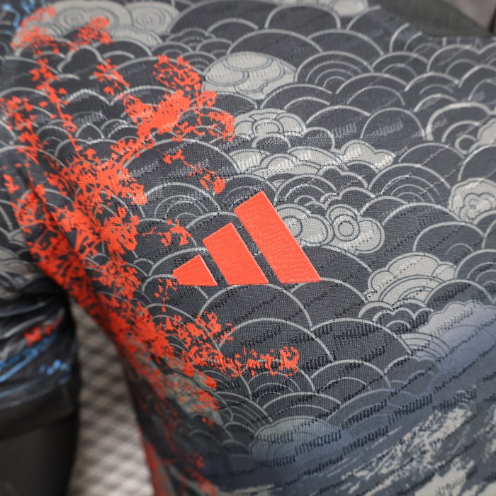 Player Version Japan 2024 Grey Comic Version Soccer Jersey Football Shirt