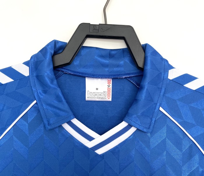 Retro Jersey 1986-1988 Real Madrid Away Blue Soccer Jersey Vintage Football Shirt