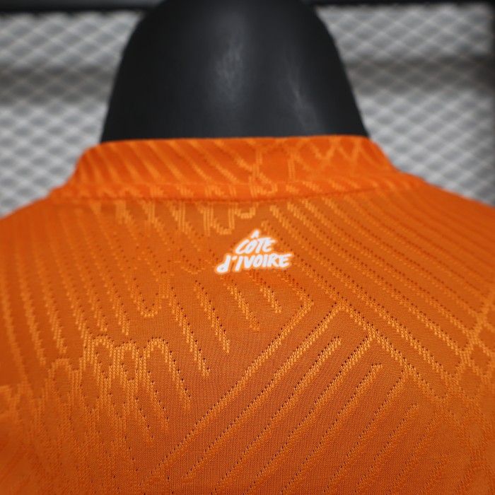 2025 Player Version Ivory Coast Orange/Blue Football Shirt Côte d'Ivoire Soccer Jersey