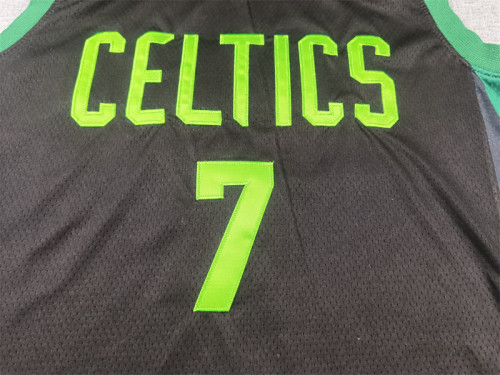 2025 City Edition Boston Celtics 7 BROWN Black/Green NBA Jersey Basketball Shirt