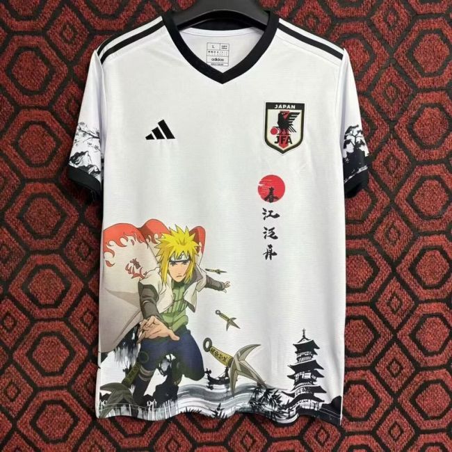 Fan Version Japan 2024 White Comic Soccer Jersey Football Shirt