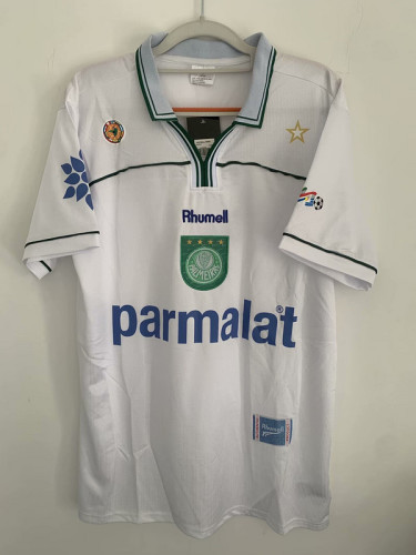 Retro Jersey 1999 Palmeiras Away White Soccer Jersey Vintage Football Shirt