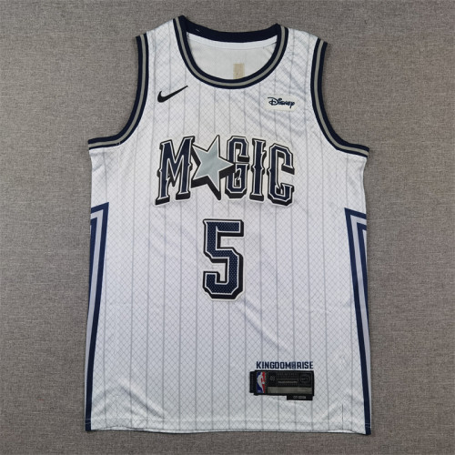 2025 City Edition Orlando Magic 5 BANCHERO White NBA Jersey Basketball Shirt