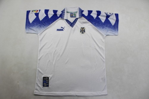 with LFP Patch Retro Jersey 1997-1998 Tenerife MAKAAY 18 Home Soccer Jersey Tenerice Football Shirt