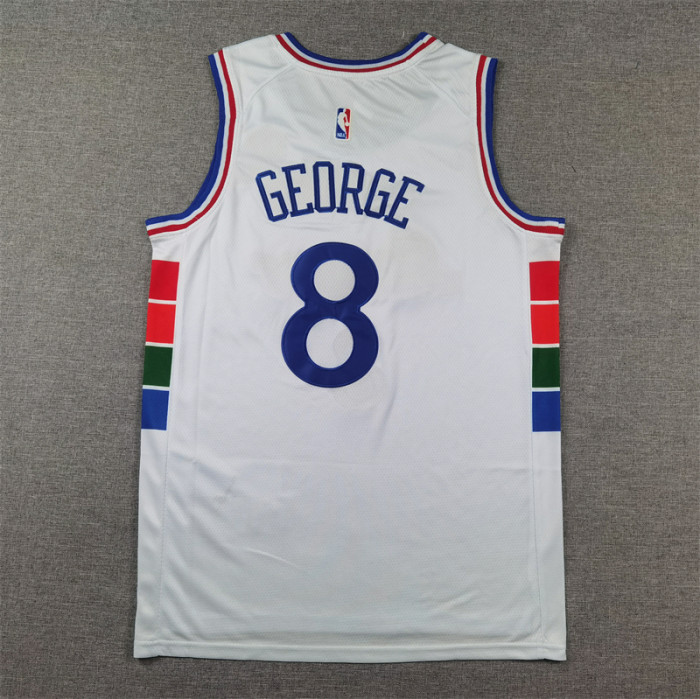 2025 City Edition Philadelphia 76ers 8 GEORGE White NBA Jersey Basketball Shirt