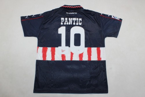 Retro Jersey 1997-1998 Atletico Madrid PANTIC 10 Away Soccer Jersey Vintage Football Shirt