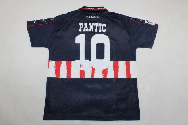 Retro Jersey 1997-1998 Atletico Madrid PANTIC 10 Away Soccer Jersey Vintage Football Shirt