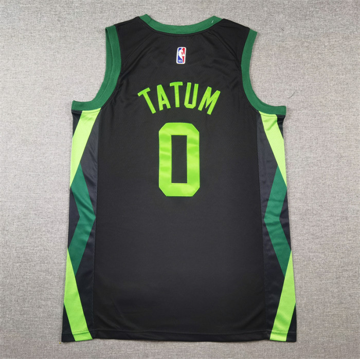 2025 City Edition Boston Celtics 0 TATUM Black/Green NBA Jersey Basketball Shirt