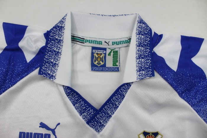 with LFP Patch Retro Jersey 1997-1998 Tenerife MAKAAY 18 Home Soccer Jersey Tenerice Football Shirt