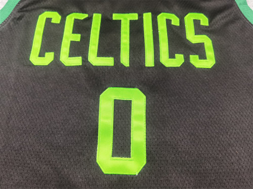 2025 City Edition Boston Celtics 0 TATUM Black/Green NBA Jersey Basketball Shirt