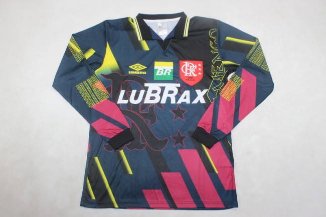 Long Sleeve Retro Jersey 1997 Flamengo Colorful Goalkeeper Soccer Jersey Vintage Football Shirt