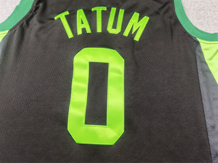 2025 City Edition Boston Celtics 0 TATUM Black/Green NBA Jersey Basketball Shirt