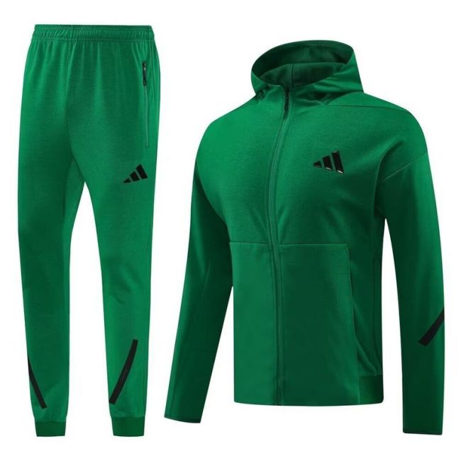 AD Blank Soccer Training Jacket with Caps Tracksuit Football Hoody Pant Hoodie