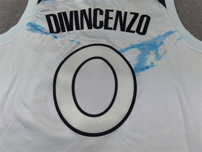 2025 City Edition Minnesota Timberwolves 0 DIVINCENZO White NBA Jersey Basketball Shirt