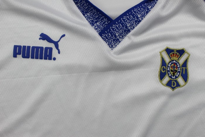 with LFP Patch Retro Jersey 1997-1998 Tenerife MAKAAY 18 Home Soccer Jersey Tenerice Football Shirt