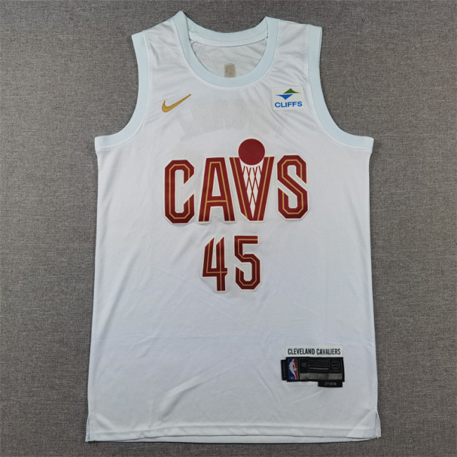 Cleveland Cavaliers 45 MITCHELL White NBA Jersey Basketball Shirt