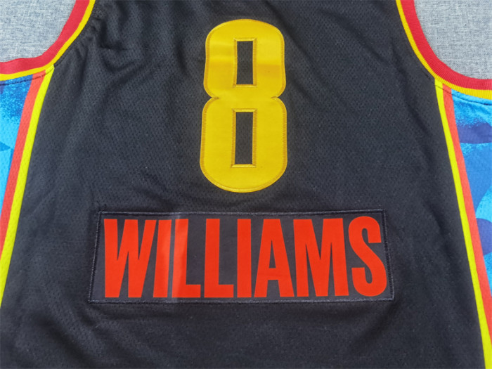 2025 City Edition Oklahoma City Thunder WILLIAMS 8 Black NBA Jersey Basketball Shirt