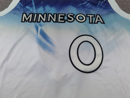 2025 City Edition Minnesota Timberwolves 0 DIVINCENZO White NBA Jersey Basketball Shirt
