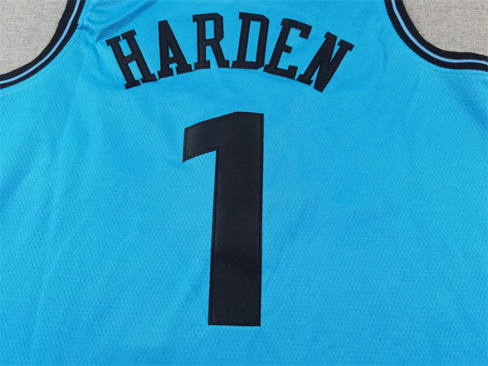 2025 City Edition New Los Angeles Clippers 1 HARDEN Blue NBA Jersey Basketball Shirt