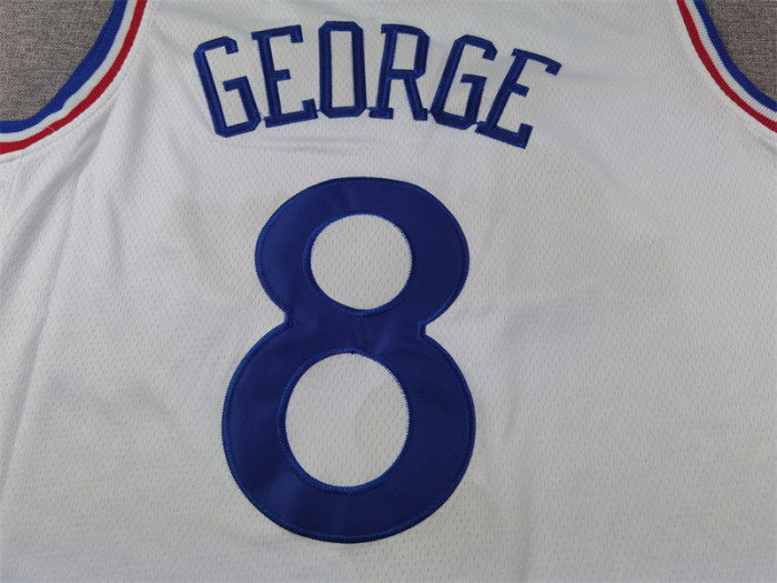 2025 City Edition Philadelphia 76ers 8 GEORGE White NBA Jersey Basketball Shirt