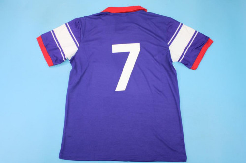 Retro Jersey 1984-1985 Fiorentina 7 Home Soccer Jersey Vintage Football Shirt