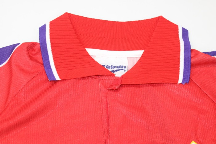 Retro Jersey 1995-1996 Fiorentina 11 Third Away Red Soccer Jersey Vintage Football Shirt