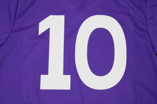Retro Jersey 1979-1980 ACF Fiorentina 10 Home Soccer Jersey Vintage Football Shirt