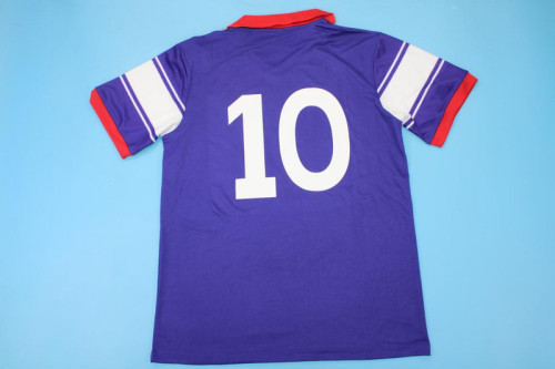Retro Jersey 1984-1985 Fiorentina 10 Home Soccer Jersey Vintage Football Shirt