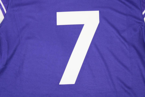 Retro Jersey 1984-1985 Fiorentina 7 Home Soccer Jersey Vintage Football Shirt