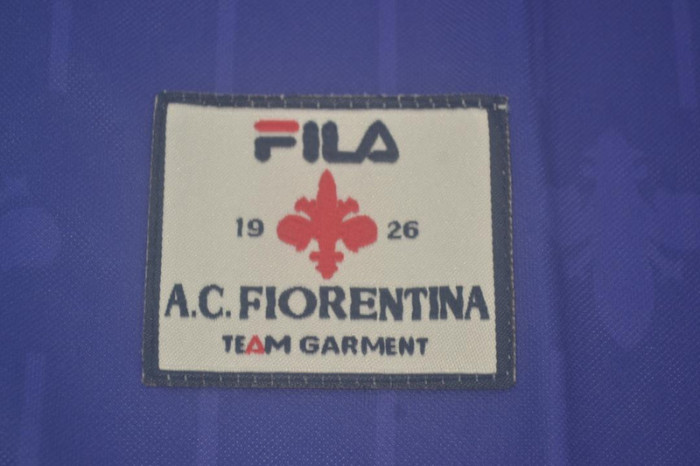 Retro Jersey 1997-1998 Fiorentina Home Soccer Jersey Vintage Football Shirt