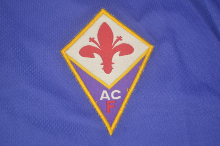 Retro Jersey 1995-1996 Fiorentina BATISTUTA 9 Home Soccer Jersey Vintage Football Shirt
