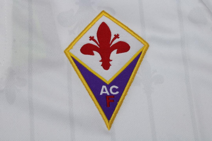 Retro Jersey 1997-1998 Fiorentina Away White Soccer Jersey Vintage Football Shirt