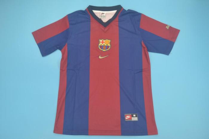 Retro Jersey 1998-1999 Barcelona RIVALDO 11 Home Soccer Jersey Vintage Football Shirt
