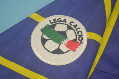 with Serie A Patch Retro Jersey 1997-1998 Fiorentina Home Soccer Jersey Vintage Football Shirt